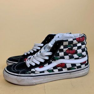 checker high top vans